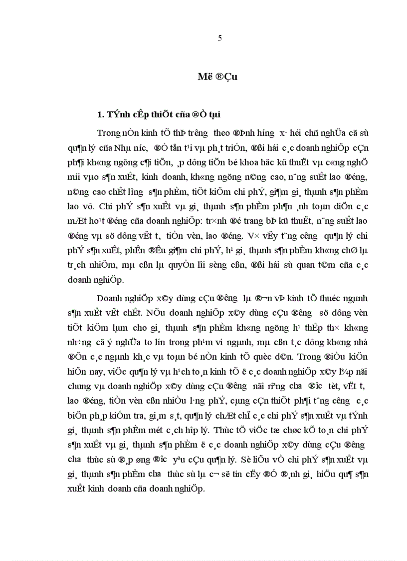 image for page Hoàn thiện công tác kế toán chi phí sản xuất và tính giá thành sản phẩm trong các doanh nghiệp nhà nước thuộc loại hình xây dựng cầu đường