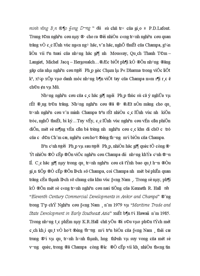 image for page Quan hệ thương mại của vương quốc Champa trong bối cảnh thương mại khu vực Đông Nam á thời cổ trung đại từ thế kỷ VII đến thế kỷ XV làm đề tài cho Luận văn tốt nghiệp của mình