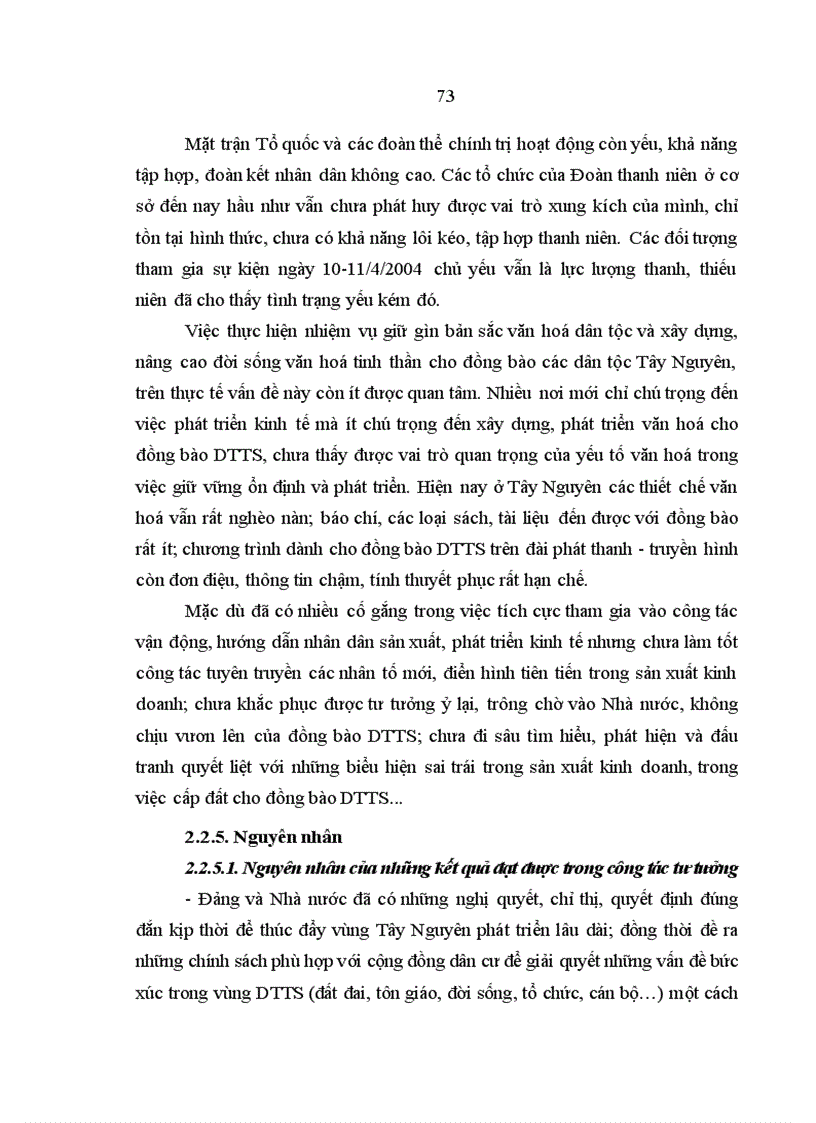 image for page Công tác tư tưởng với việc ổn định tình hình chính trị xã hội ở Tây Nguyên hiện nay