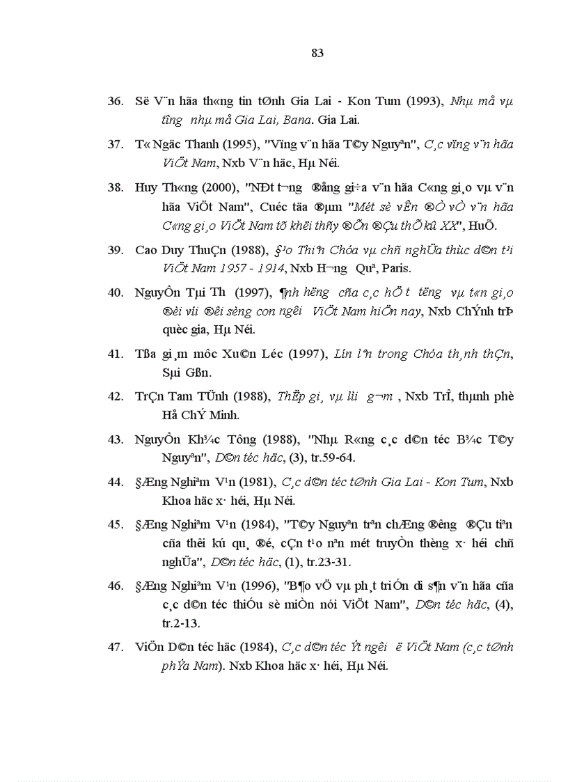 image for page ảnh hưởng của đạo Công giáo đối với đồng bào dân tộc Bana tỉnh Kon Tum