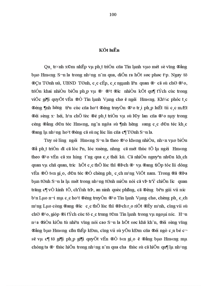 image for page Quá trình xâm nhập và ảnh hưởng của đạo Tin lành ở một số vùng đồng bào Hmông tỉnh Sơn La Thực trạng và giải pháp