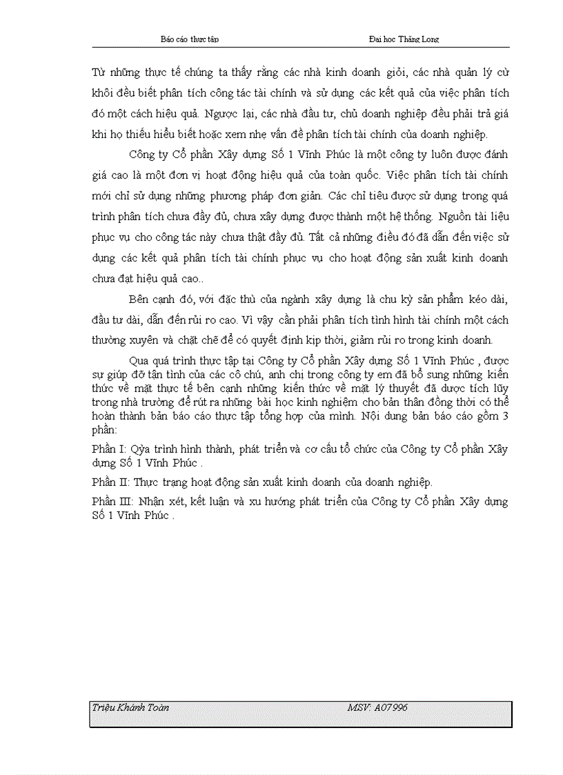 image for page báo cáo thực tập tổng hợp của Công ty Cổ phần Xây dựng Số