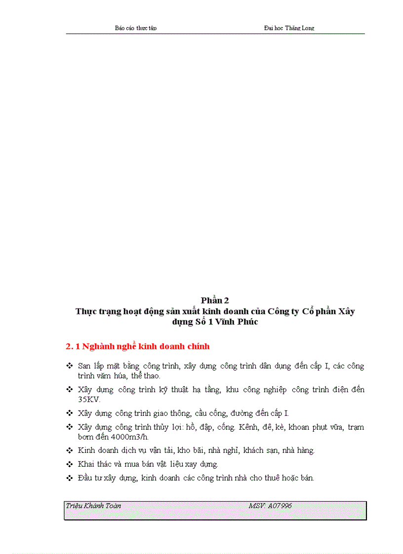 image for page báo cáo thực tập tổng hợp của Công ty Cổ phần Xây dựng Số