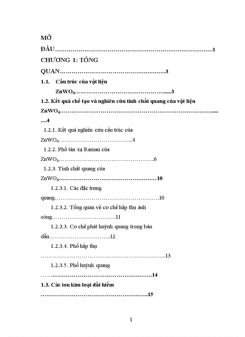 image for page Chế tạo vật liệu Zn1 xCexWO4 và nghiên cứu một số tính chất vật lý của chúng
