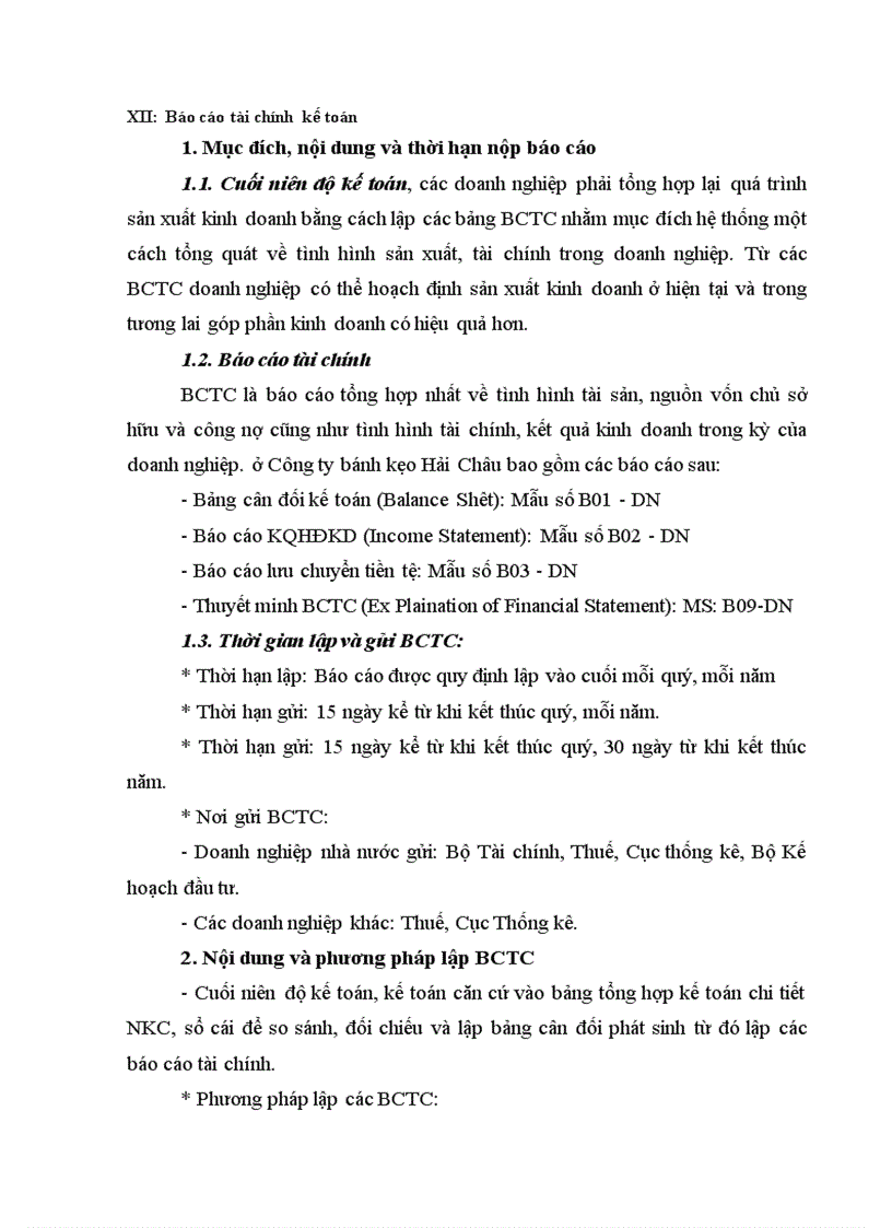 image for page Thực trạng và một số ý kiến nhằm thực hiện công tác kế toán tại công ty bánh kẹo Hải Châu