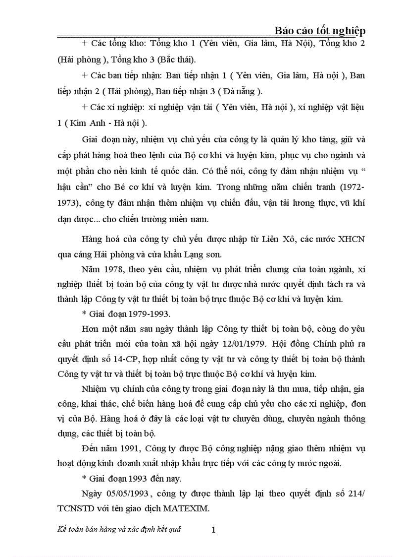 image for page Tổ chức kế toán bán hàng và xác định kết quả bán hàng ở công ty vật tư thiết bị toàn bộ MaTexim 1