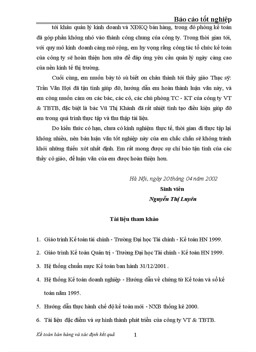 image for page Tổ chức kế toán bán hàng và xác định kết quả bán hàng ở công ty vật tư thiết bị toàn bộ MaTexim 1
