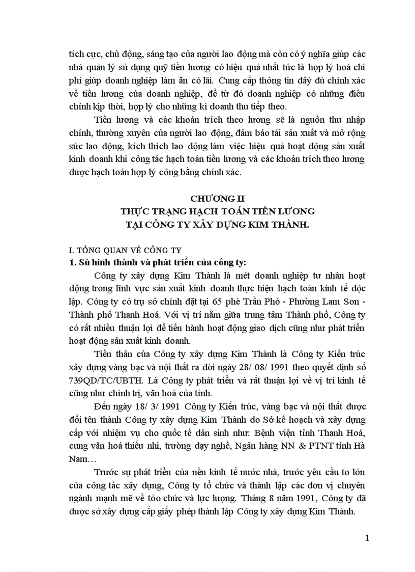 image for page Hạch toán tiền lương và các khoản trích theo lương tại Công ty trách nhiệm hữu hạn xây dựng công trình Hoàng Hà 1