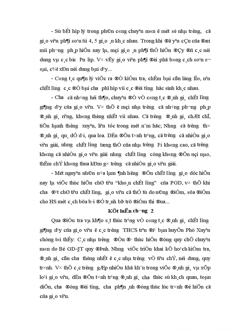 image for page Một số biện pháp đổi mới công tác đánh giá chất lượng giảng dạy của giáo viên ở các trường THCS huyện Phú xuyên tỉnh Hà Tây 1
