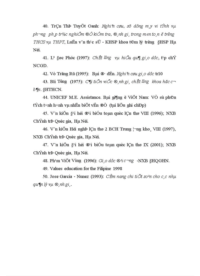image for page Một số biện pháp đổi mới công tác đánh giá chất lượng giảng dạy của giáo viên ở các trường THCS huyện Phú xuyên tỉnh Hà Tây 1