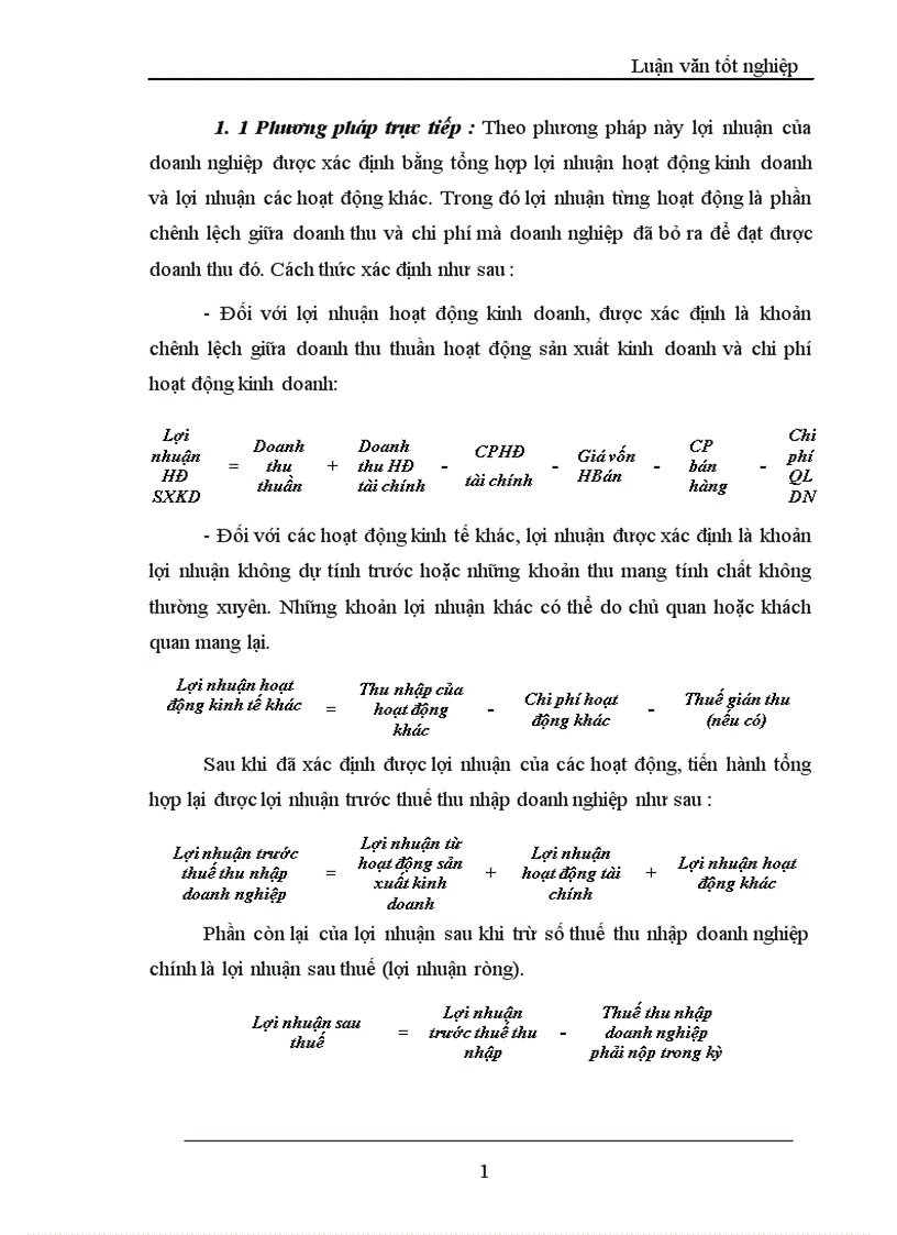 image for page Lợi nhuận và một số giải pháp chủ yếu tăng lợi nhuận tại Công ty TNHH Thành Công 1