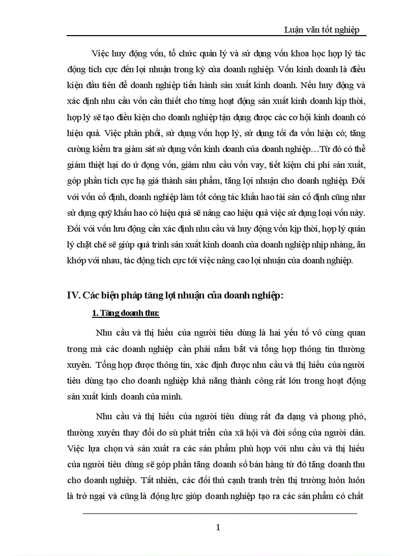 image for page Lợi nhuận và một số giải pháp chủ yếu tăng lợi nhuận tại Công ty TNHH Thành Công 1