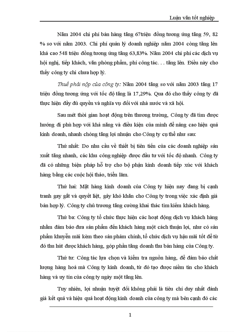 image for page Lợi nhuận và một số giải pháp chủ yếu tăng lợi nhuận tại Công ty TNHH Thành Công 1