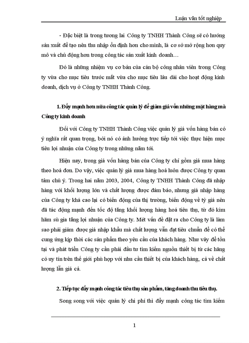 image for page Lợi nhuận và một số giải pháp chủ yếu tăng lợi nhuận tại Công ty TNHH Thành Công 1