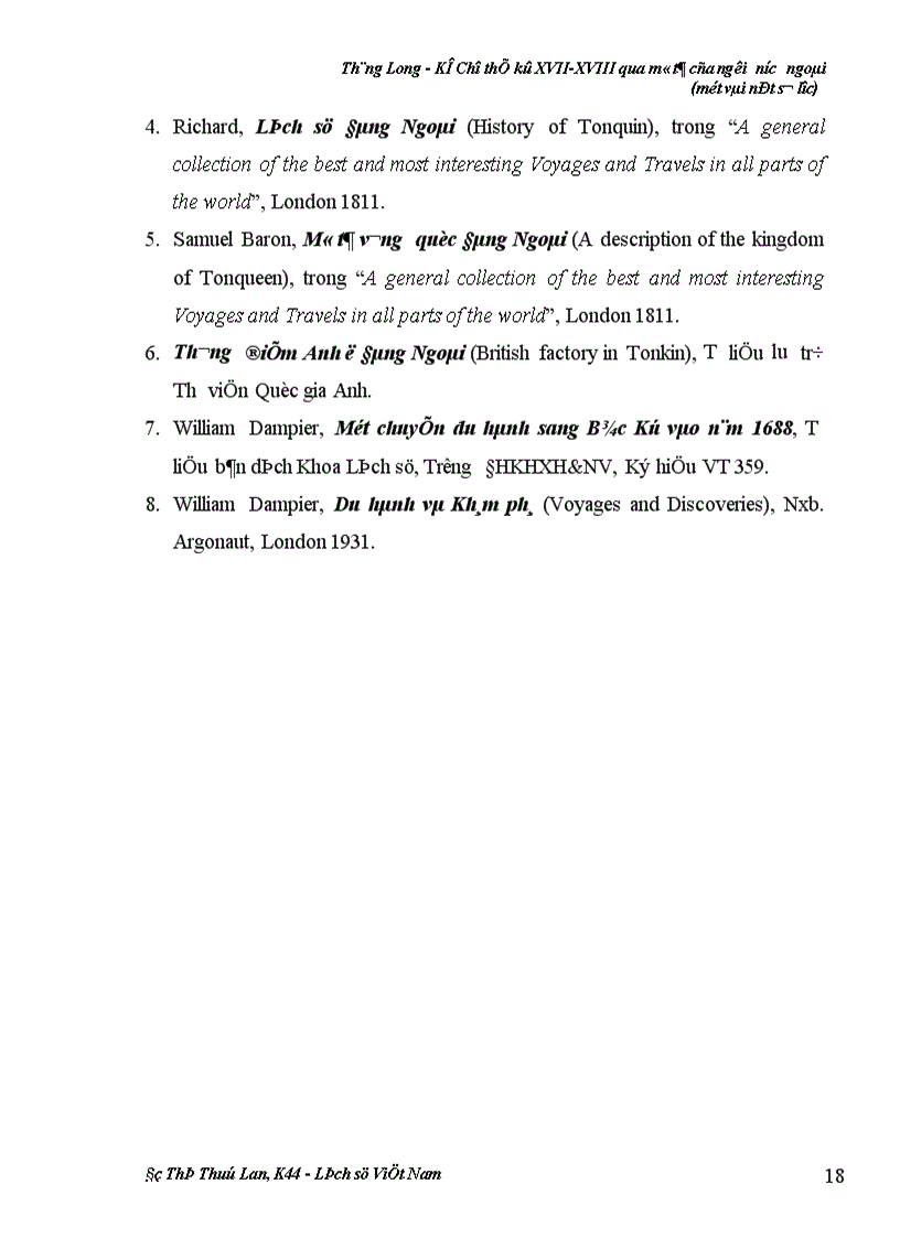 image for page Thăng Long Kẻ Chợ thế kỷ XVII XVIII qua mô tả của người nước ngoài một vài nét sơ lược 1