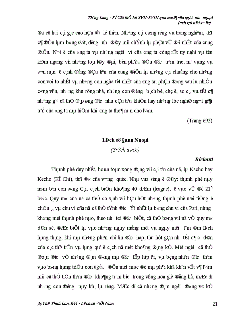 image for page Thăng Long Kẻ Chợ thế kỷ XVII XVIII qua mô tả của người nước ngoài một vài nét sơ lược 1