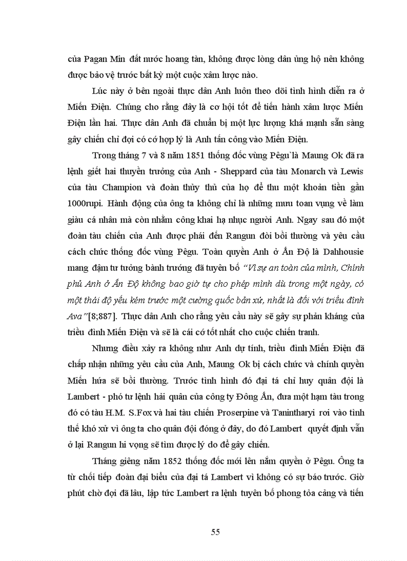 image for page Quá trình xâm nhập cai trị của thực dân Anh ở Miến Điện và hậu quả của nó từ năm 1647 đến năm 1948