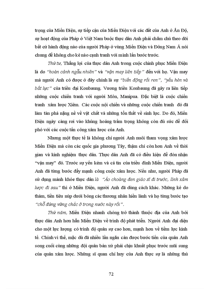 image for page Quá trình xâm nhập cai trị của thực dân Anh ở Miến Điện và hậu quả của nó từ năm 1647 đến năm 1948