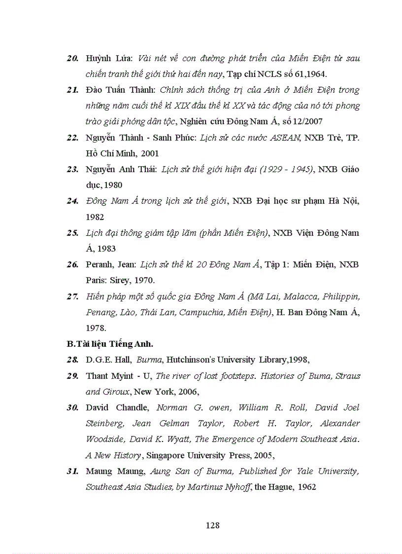 image for page Quá trình xâm nhập cai trị của thực dân Anh ở Miến Điện và hậu quả của nó từ năm 1647 đến năm 1948