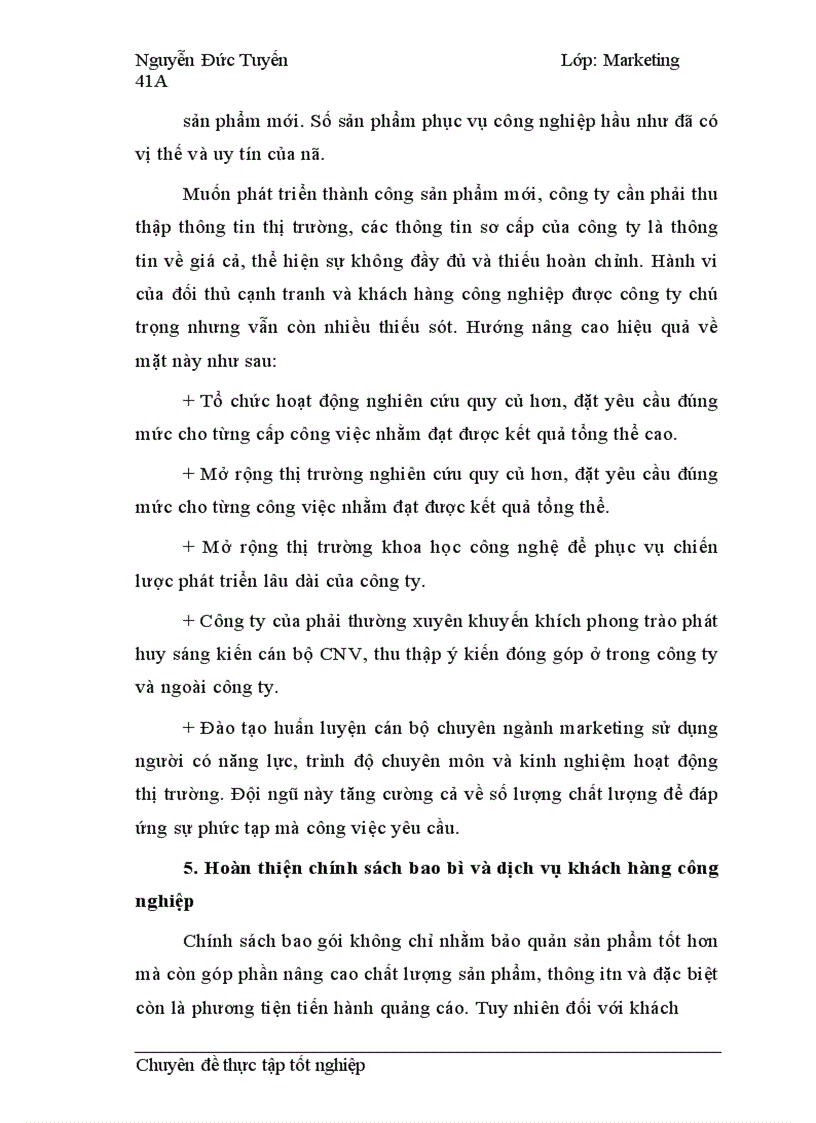 image for page Chiến lược sản phẩm cho khách hàng công nghiệp tại Công ty Nhựa cao cấp Hàng Không 1