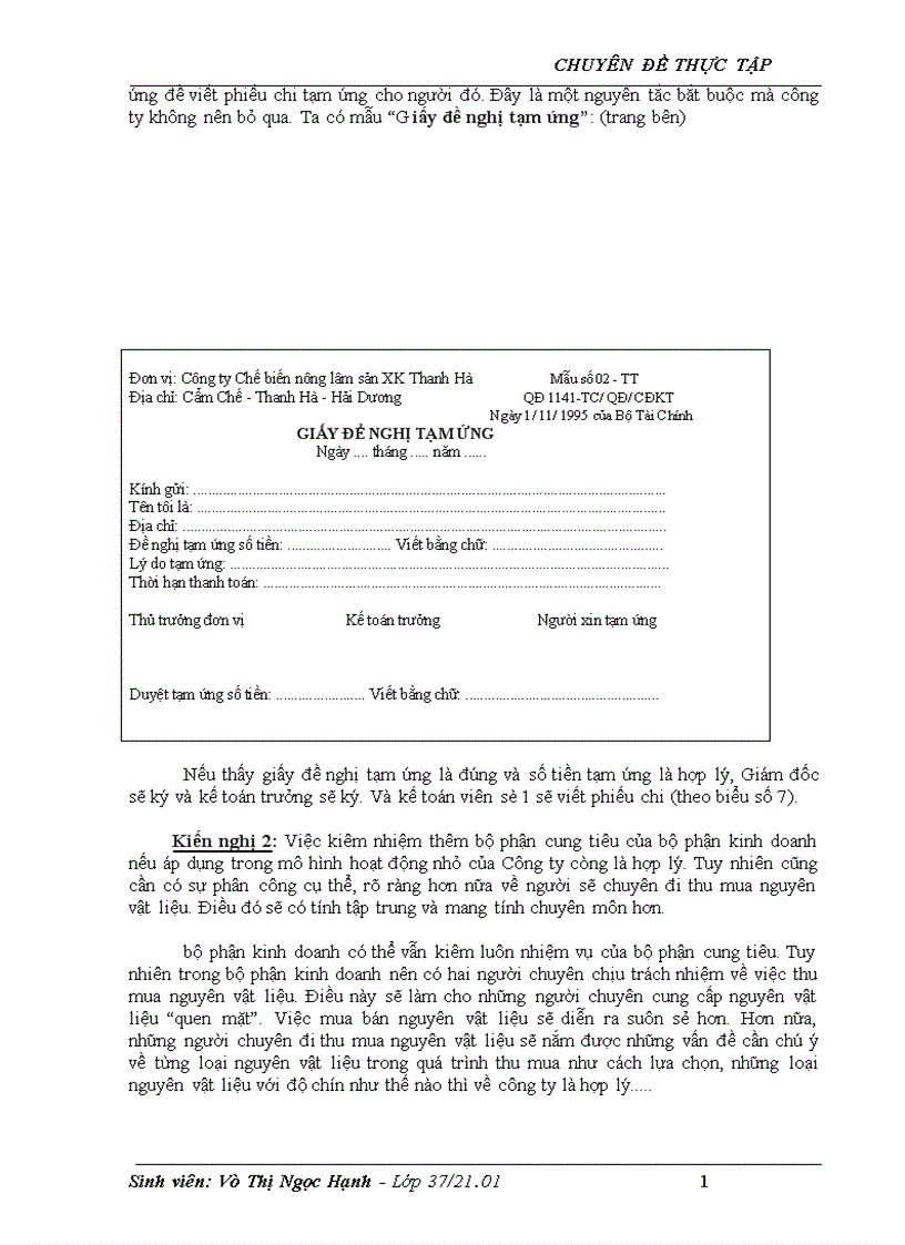 image for page Tổ chức công tác kế toán nguyên vật liệu tại công ty chế biến nông lâm sản xuất khẩu Thanh Hà