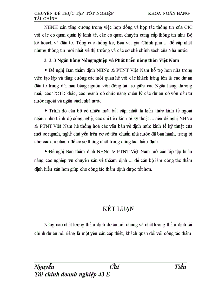 image for page Giải pháp nâng cao chất lượng thẩm định tài chính dự án đầu tư tài Chi nhánh NHNo PTNN Nam Hà Nội 1