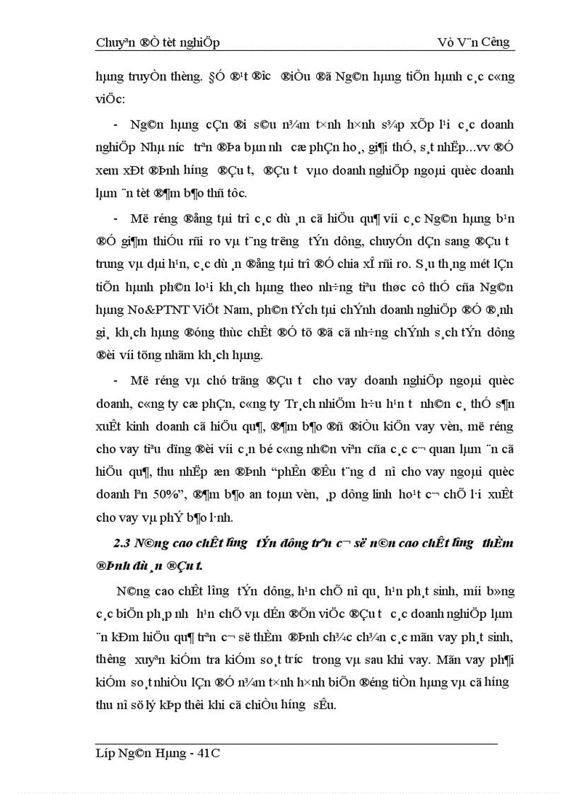 image for page Giải pháp nâng cao chất lượng tín dụng trung và dài hạn tại NHNo PTNT Hà Nội 1