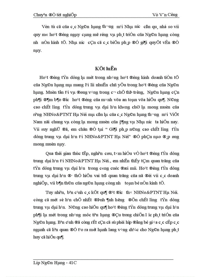 image for page Giải pháp nâng cao chất lượng tín dụng trung và dài hạn tại NHNo PTNT Hà Nội 1