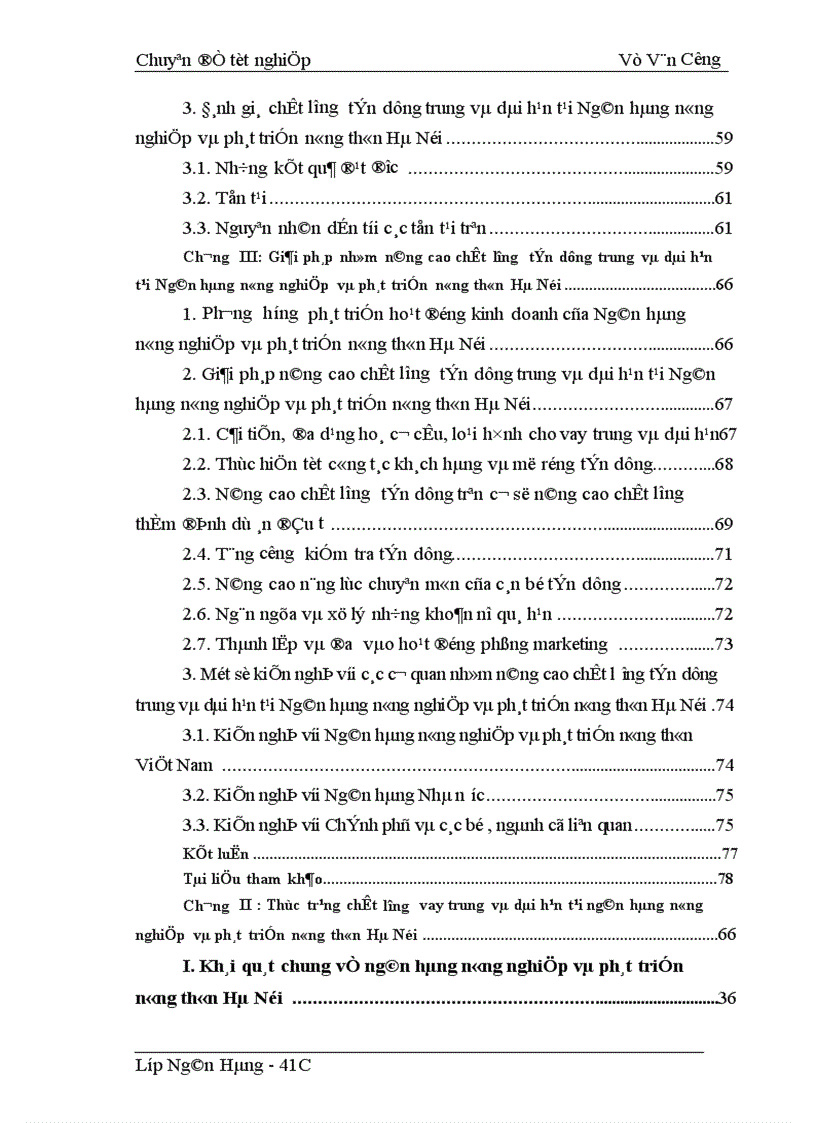 image for page Giải pháp nâng cao chất lượng tín dụng trung và dài hạn tại NHNo PTNT Hà Nội 1