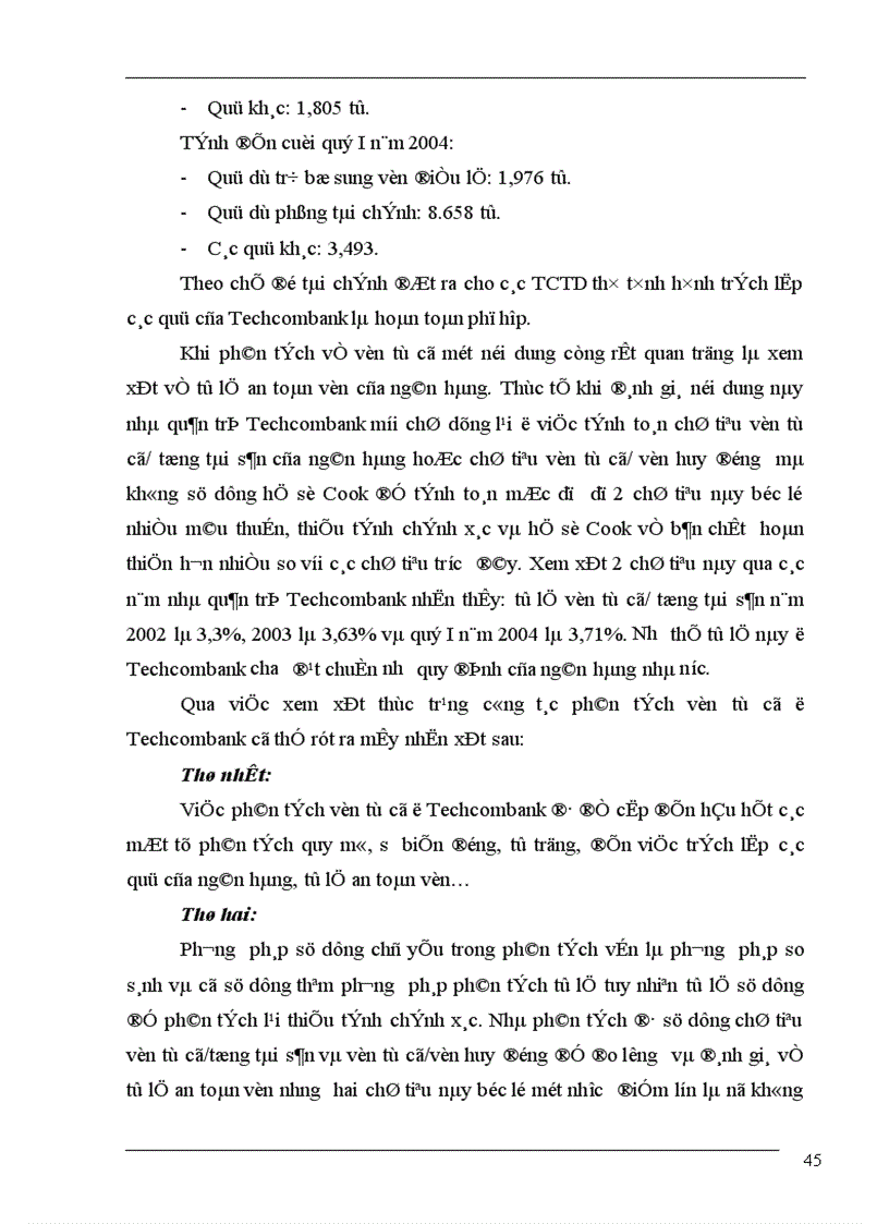 image for page Phân tích báo cáo tài chính ở Techcombank thực trạng và giải pháp 1