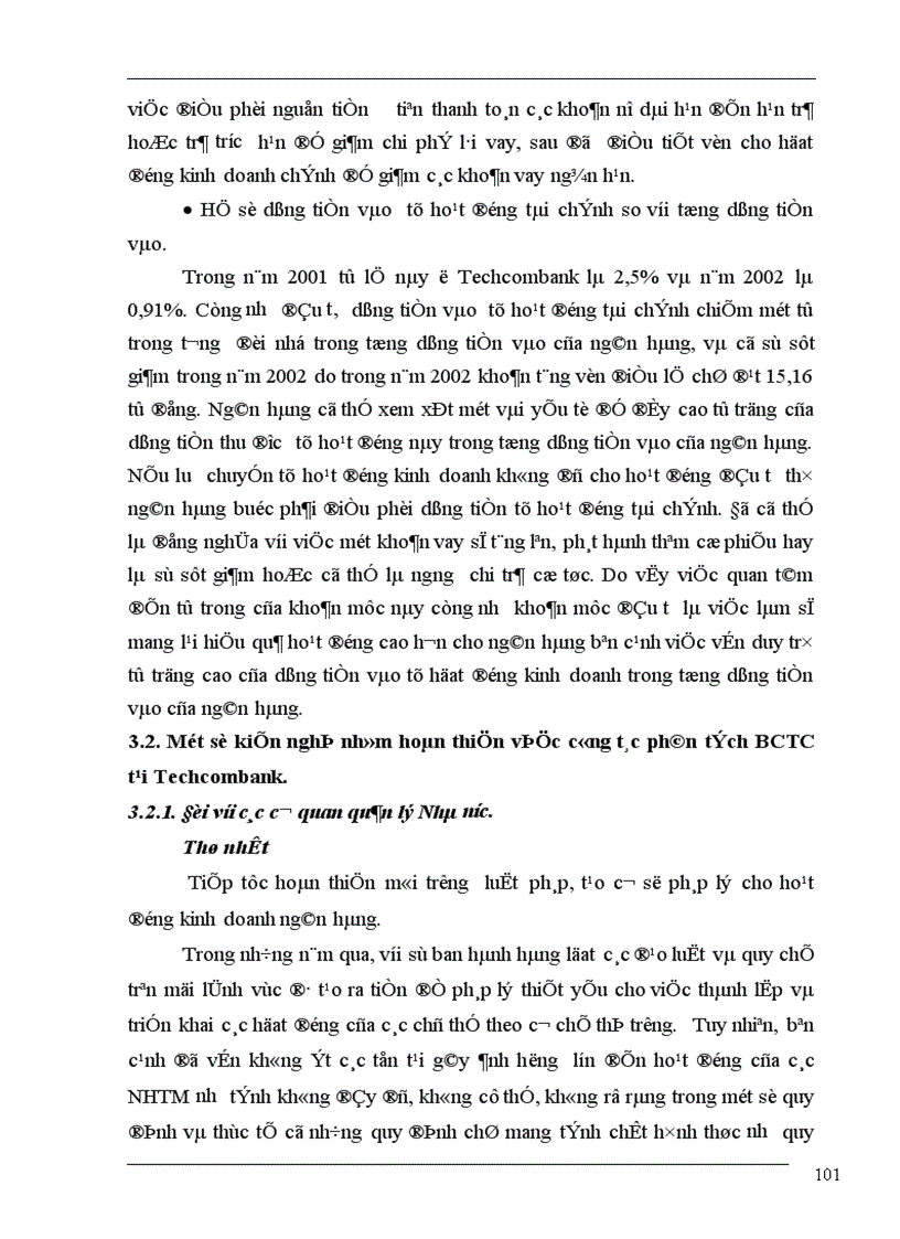 image for page Phân tích báo cáo tài chính ở Techcombank thực trạng và giải pháp 1