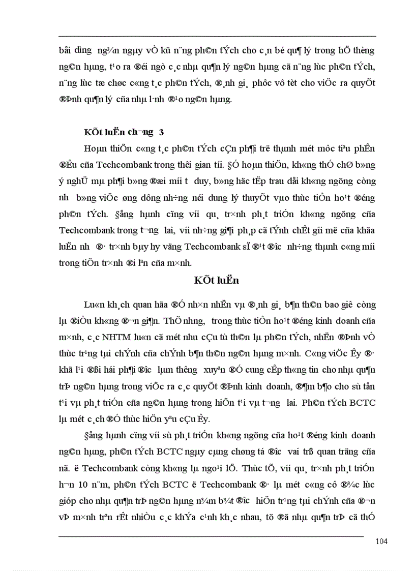 image for page Phân tích báo cáo tài chính ở Techcombank thực trạng và giải pháp 1