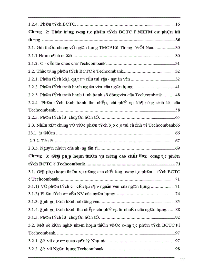 image for page Phân tích báo cáo tài chính ở Techcombank thực trạng và giải pháp 1