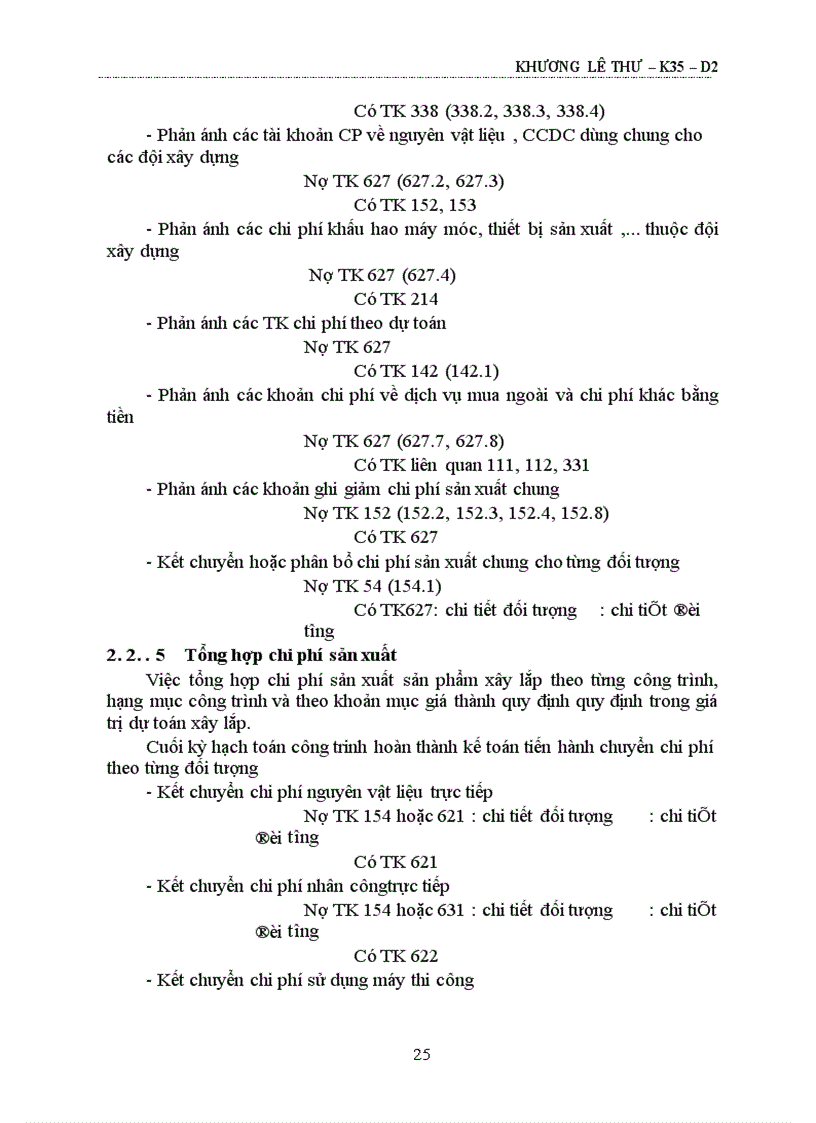 image for page Hoàn thiện kế toán chi phí và tính giá thành tại Công ty Sông Đà 11 Tổng công ty Sông Đà 1