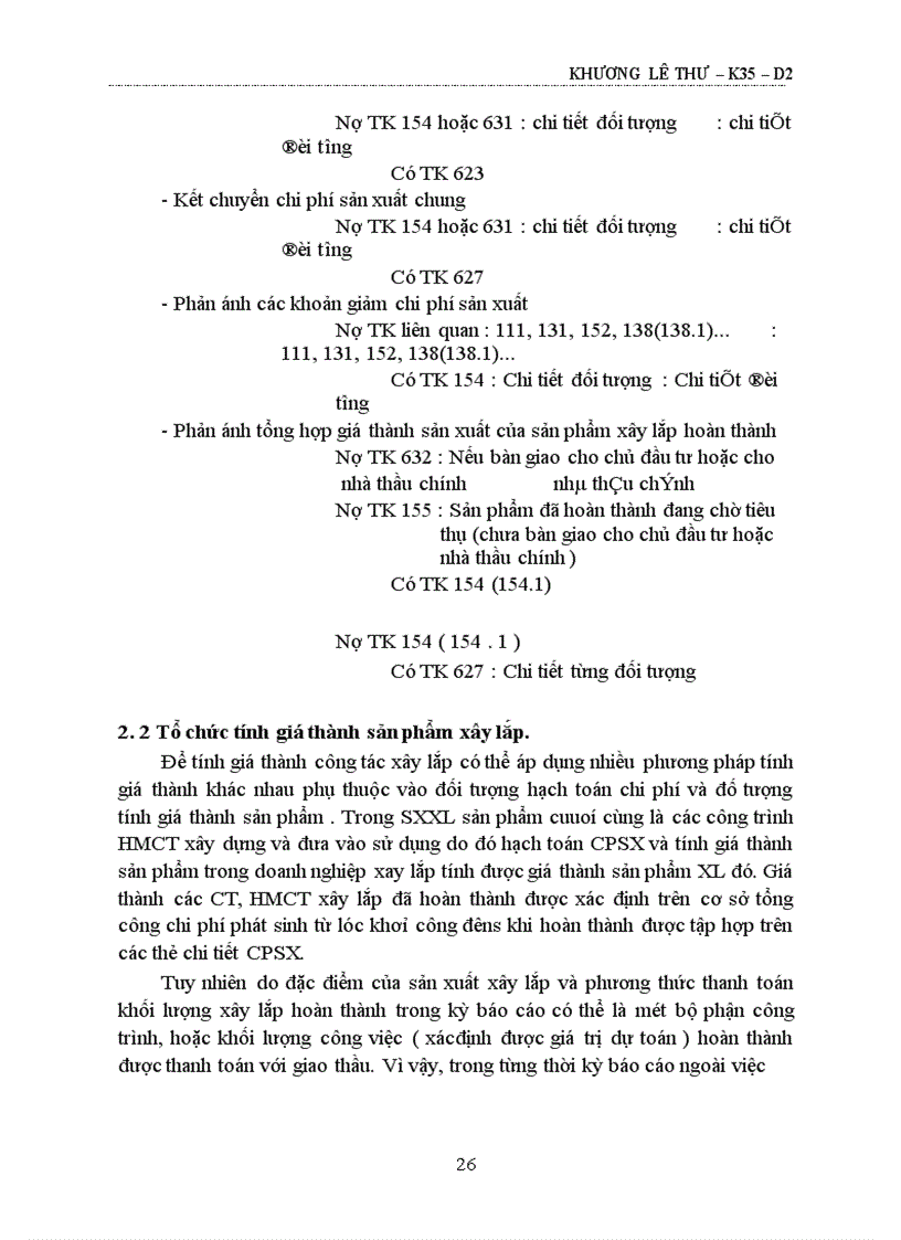 image for page Hoàn thiện kế toán chi phí và tính giá thành tại Công ty Sông Đà 11 Tổng công ty Sông Đà 1