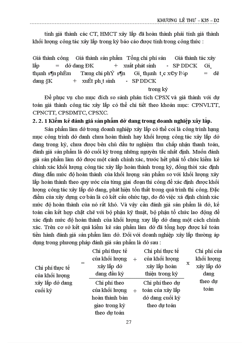 image for page Hoàn thiện kế toán chi phí và tính giá thành tại Công ty Sông Đà 11 Tổng công ty Sông Đà 1