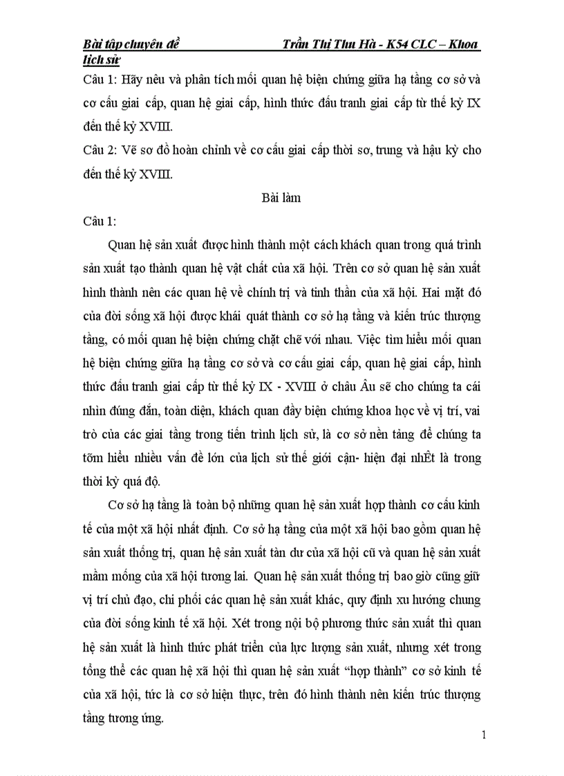 image for page phân tích mối quan hệ biện chứng giữa hạ tầng cơ sở và cơ cấu giai cấp quan hệ giai cấp hình thức đấu tranh giai cấp từ thế kỷ IX đến thế kỷ XVIII