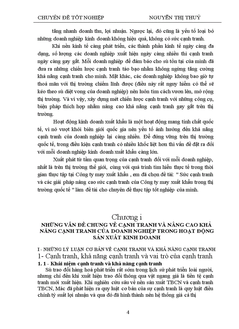 image for page Sức cạnh tranh và các giải pháp nâng cao sức cạnh tranh của Công ty may xuất khẩu trong thị trường quốc tế 1