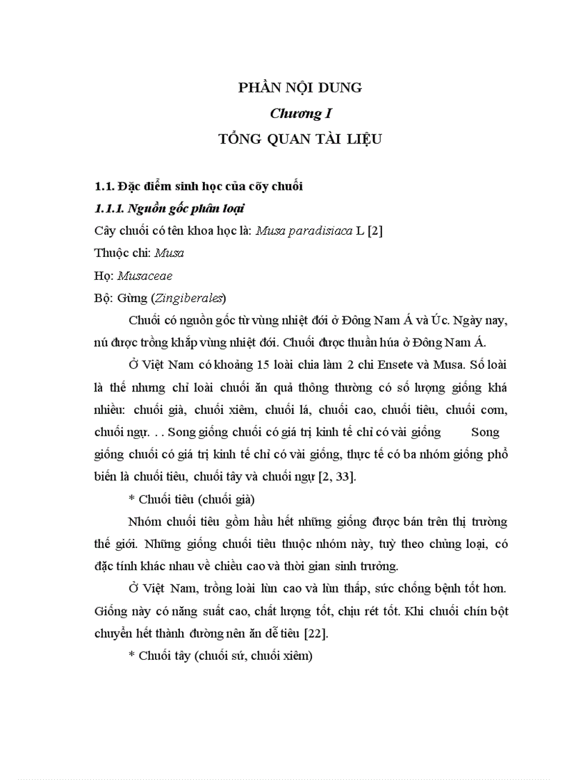 image for page Nghiên cứu động thái một số chỉ tiêu sinh lý hoá sinh theo tiến trình sinh trưởng phát triển của quả chuối tây tại huyện Thanh Trì Hà Nội