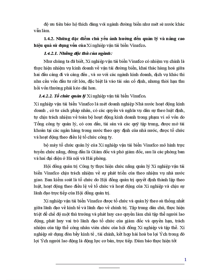 image for page Giải pháp nâng cao hiệu quả sử dụng vốn kinh doanh ở Xí Nghiệp Vận Tải Biển Vinafco 1