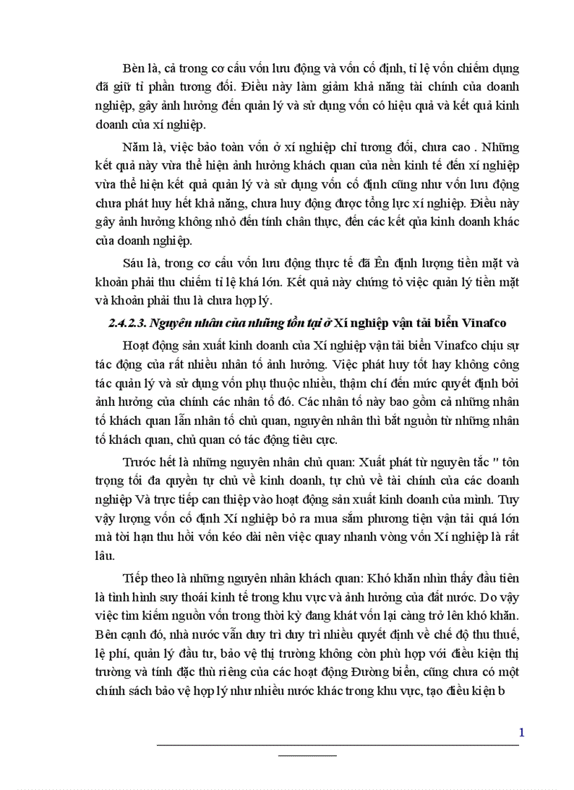 image for page Giải pháp nâng cao hiệu quả sử dụng vốn kinh doanh ở Xí Nghiệp Vận Tải Biển Vinafco 1