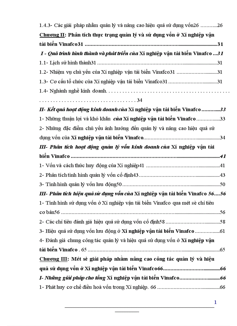 image for page Giải pháp nâng cao hiệu quả sử dụng vốn kinh doanh ở Xí Nghiệp Vận Tải Biển Vinafco 1