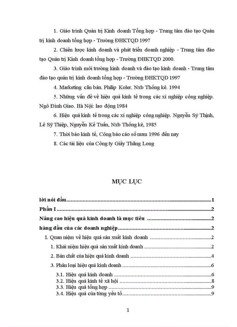 image for page Hiệu quả kinh doanh ở Công ty Giầy Thăng Long thực trạng và giải pháp 1