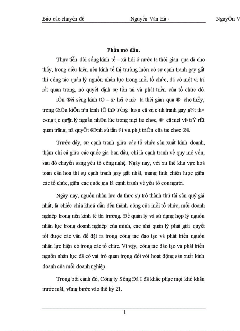 image for page Nâng cao hiệu quả công tácđào tạo và phát triển nguồn nhân lực tại Công ty Sông Đà I 1