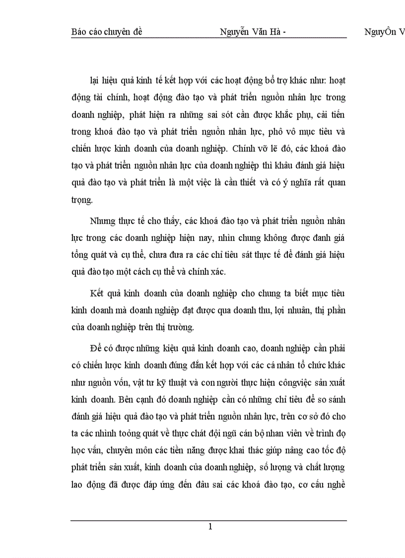 image for page Nâng cao hiệu quả công tácđào tạo và phát triển nguồn nhân lực tại Công ty Sông Đà I 1