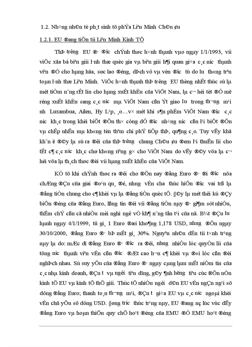 image for page Tự do hóa trong EU và khả năng thâm nhập thị trường EU của hàng hoá Việt Nam 1