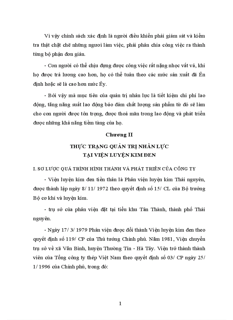 image for page Một số biện pháp hoàn thiện công tác quản trị nhân lực ở Viện luyện kim đen 1