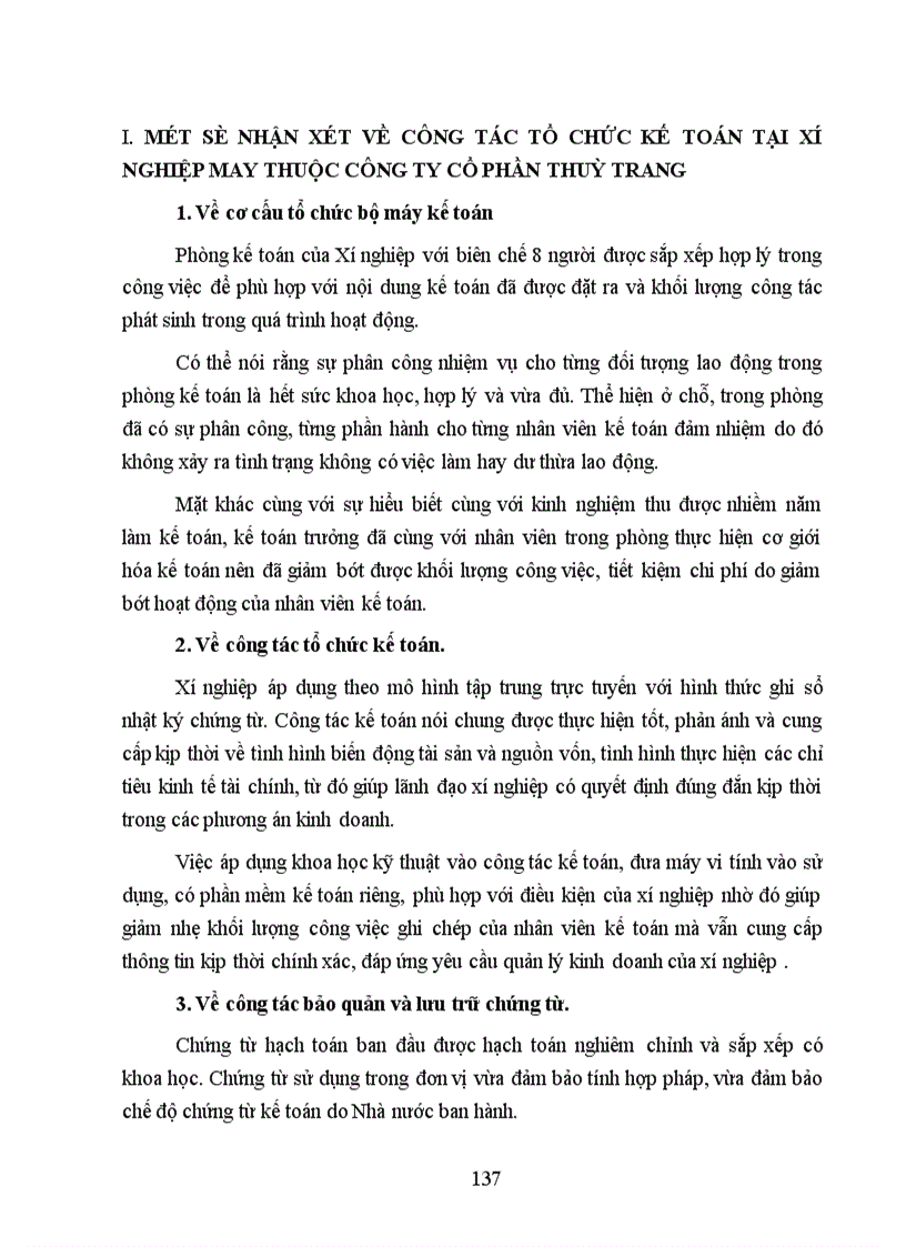 image for page Thực trạng công tác hạch toán kế toán tổng hợp tại Xí nghiệp may thuộc Công ty cổ phần Thuỳ Trang 1
