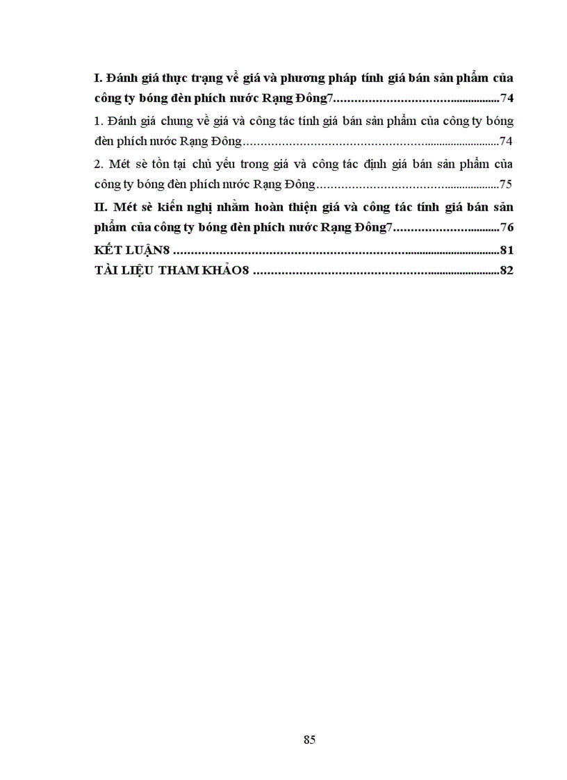 image for page Giá và phương pháp tính giá bán sản phẩm của công ty bóng đèn phích nước Rạng Đông 1