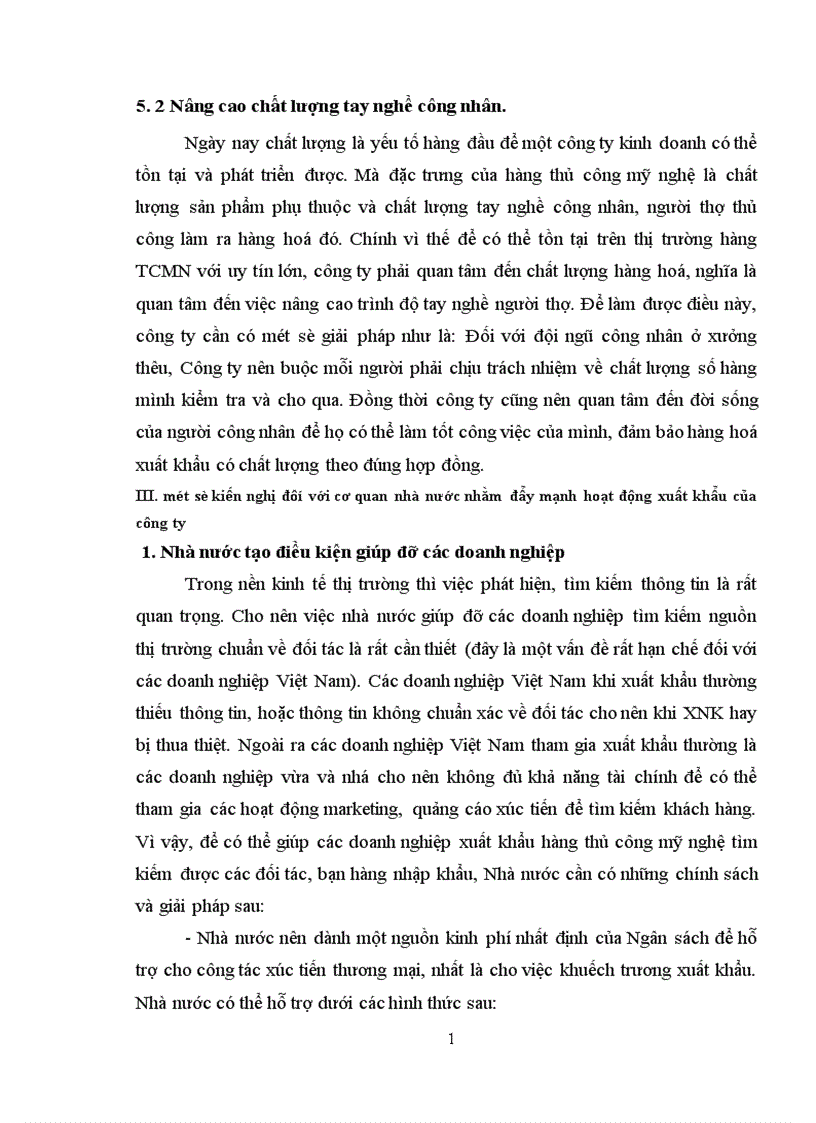 image for page Một số giải pháp nhằm thúc đẩy hoạt động xuất khẩu hàng thủ công mỹ nghệ ở Công ty cổ phần SX XNK Lâm sản Hàng TTCN 1